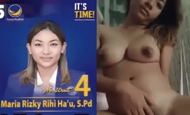 Video Colmek caleg nasdem viral maria rizky rihi hau