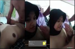 Ukhti SMP Hijab Becek Nangis Merintih Kesakitan
